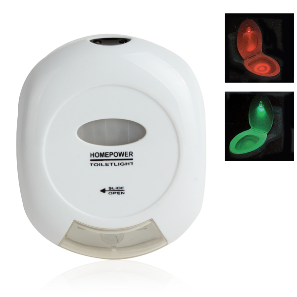 led sensor motion activated toilet light bathroom flush toilet lamp battery-operated night light with red green light