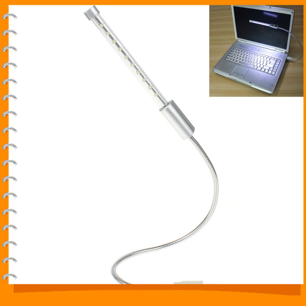 metal neck flexible 10 x leds mini usb light adjustable brightness usb lamp for pc / notebook / computer metal neck flexible 10 x leds mini usb light adjustable brightness usb lamp for pc / notebook / computer
