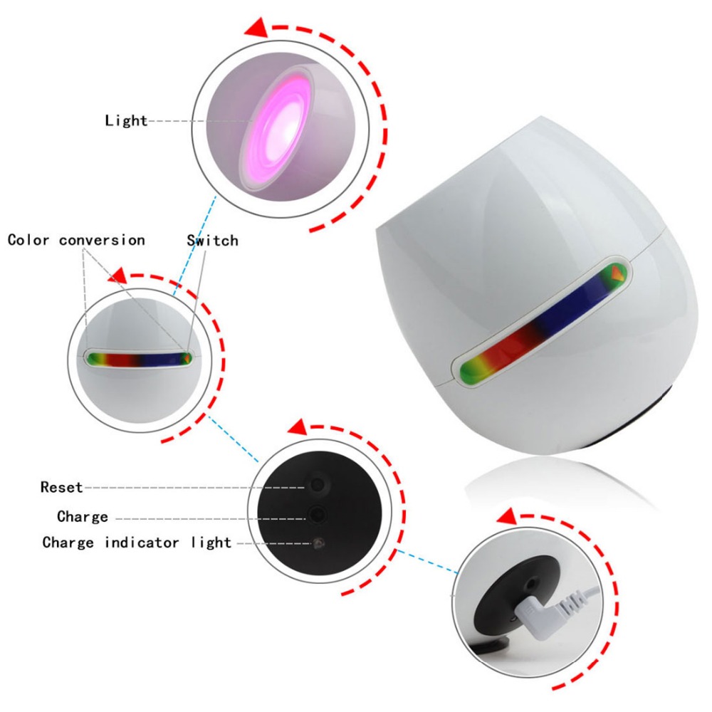 new fashion rechargeable digital 256 colors living color led mood lighting night light table lamp touchscreen
