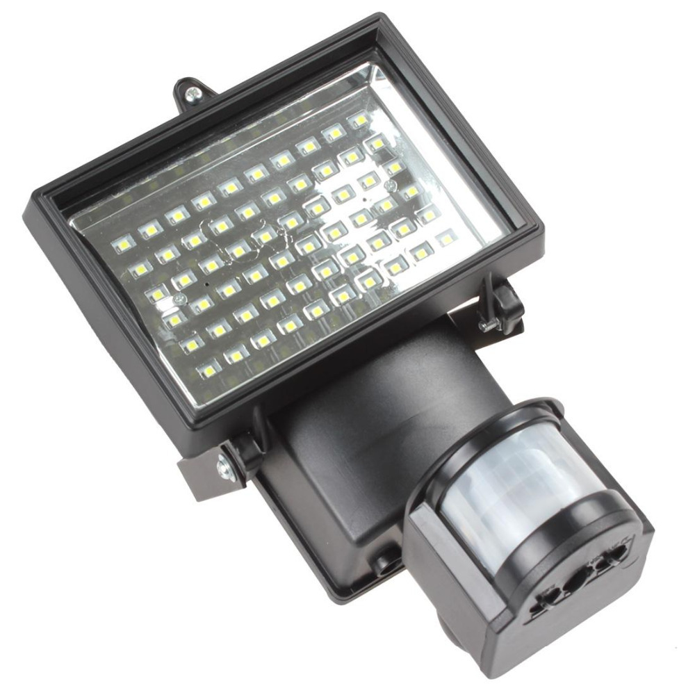 solar panel floodlights led solar flood light outdoor security pir motion sensor 60 leds garden path wall emergency lamp