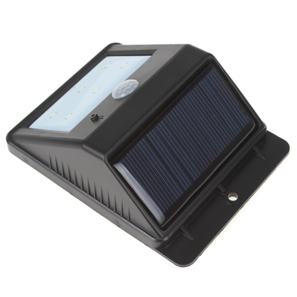 waterproof solar led auto pir motion sensor light outdoor wall walkway pathway yard fence garden solar energy powered led lamp