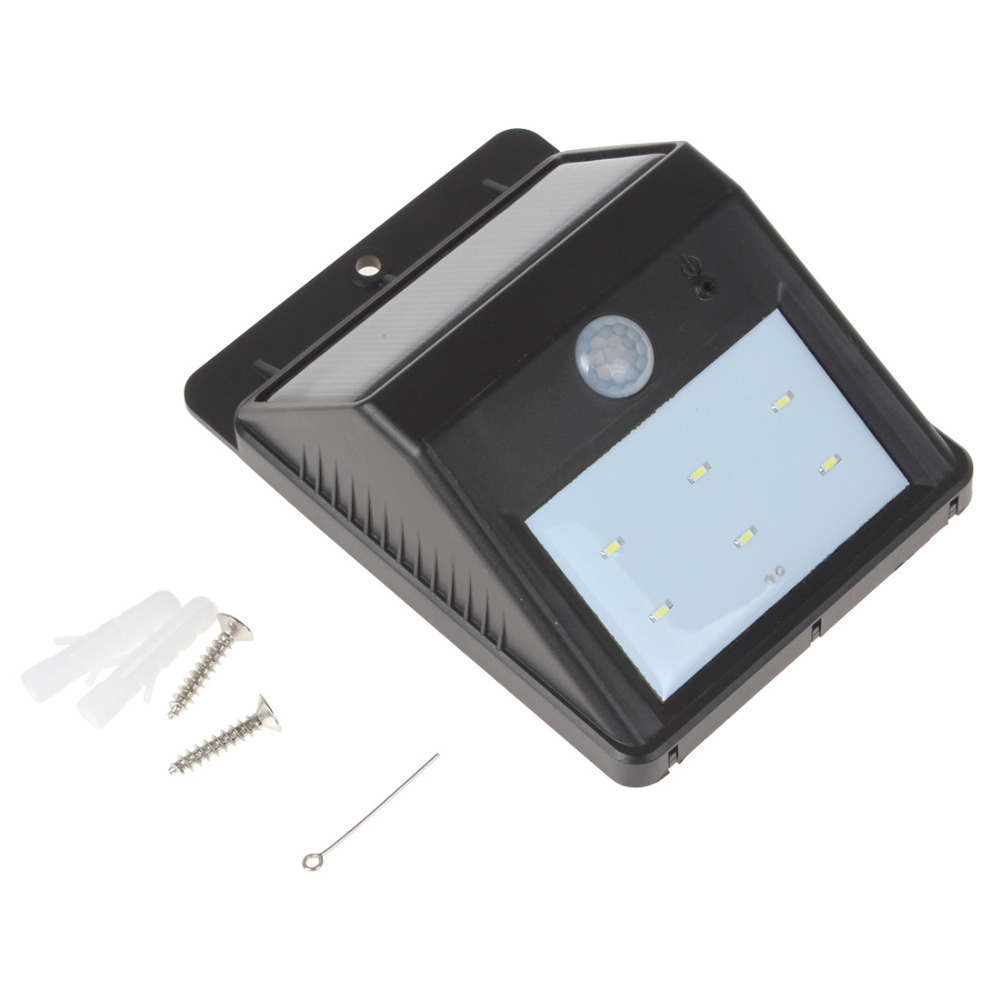waterproof solar led auto pir motion sensor light outdoor wall walkway pathway yard fence garden solar energy powered led lamp