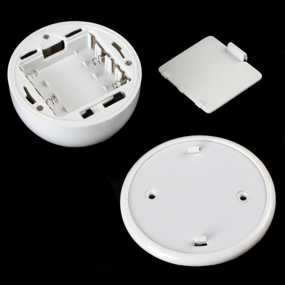 wireless infrared 6 led auto pir motion sensor light lamp battery powered night light with adjustable brightness & lighting time