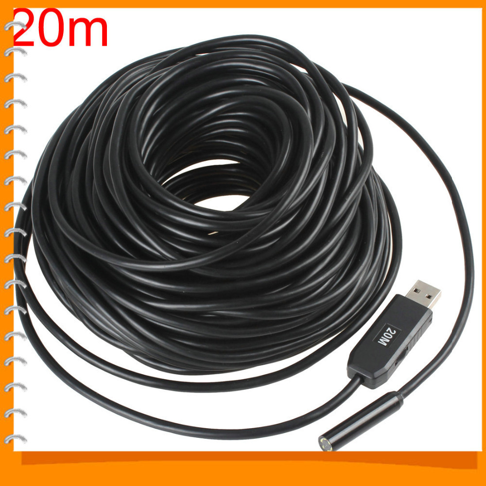 20m waterproof 9mm lens mini usb endoscope camera usb borescope inspection snake tube camera with p2p 6 white leds 1/9 cmos 20m waterproof 9mm lens mini usb endoscope camera usb borescope inspection snake tube camera with p2p 6 white leds 1/9 cmos