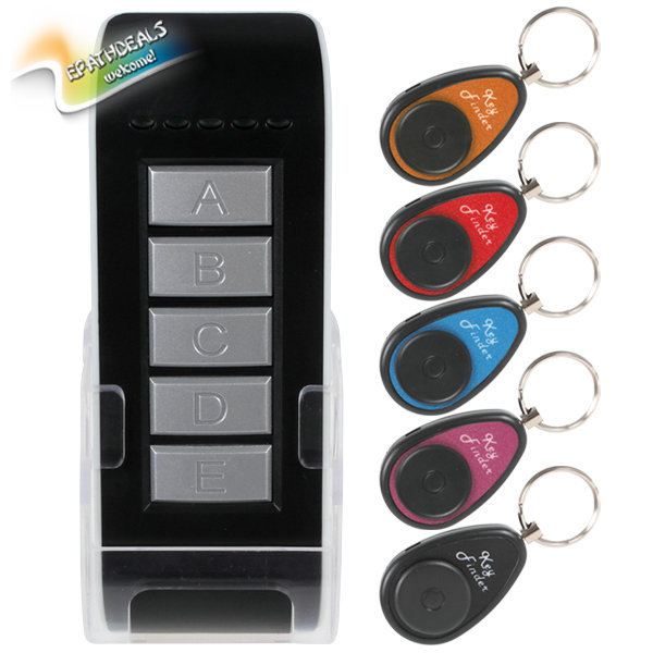 5ch wireless remote key finder locator keychain electronic anti-lost 5 in 1 key finder keyfinder 1 transmitter + 5 receivers