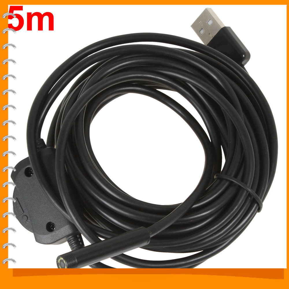 5m super mini usb endoscope 7mm dia waterproof 1/6 cmos hd 6 led borescope snake tube inspection camera 5m super mini usb endoscope 7mm dia waterproof 1/6 cmos hd 6 led borescope snake tube inspection camera