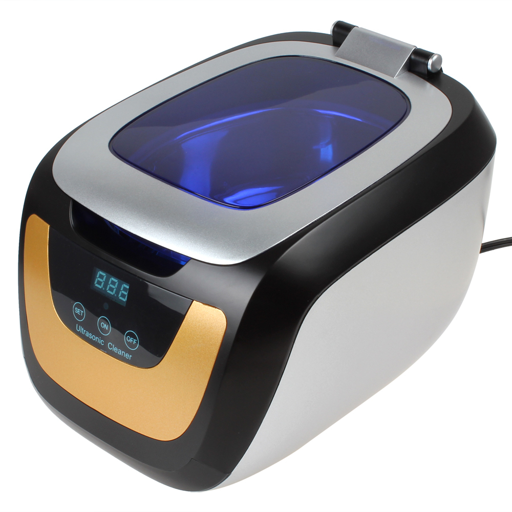 750ml professional digital mini ultrasonic cleaner 110v 220v jewelry glasses disk watch coin cleaning machine with time setting