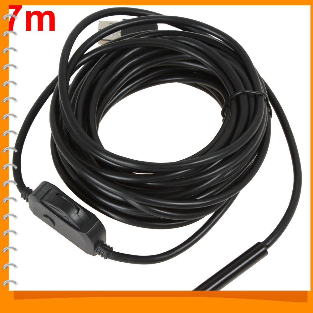 7m waterproof super mini usb endoscope borescope 7mm dia 1/6 cmos 6 led video snake tube inspection camera 7m waterproof super mini usb endoscope borescope 7mm dia 1/6 cmos 6 led video snake tube inspection camera