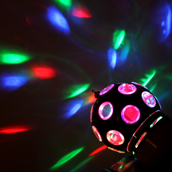 85 - 265v rgb colorful led stage light bulb crystal auto sound activated magic ball rotating stage lamp stage lighting effect