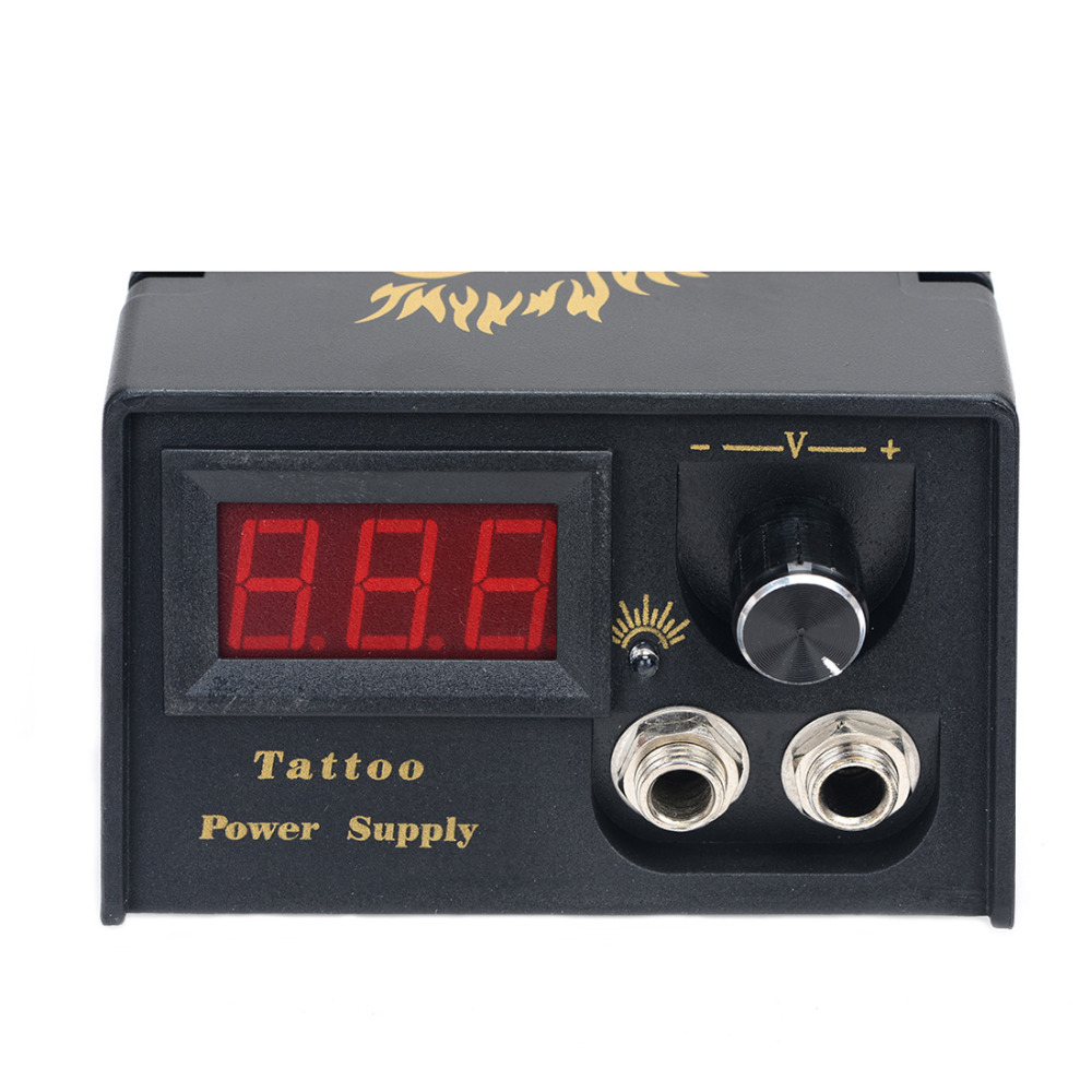 black d100 high stability digital power supply with lcd display for all tattoo machine tattoo gun power