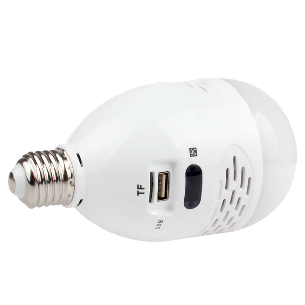 distinctive e27 usb led bulb speaker mini led light lamp speaker support mp3 music player fm tf card with remote control