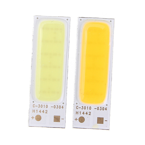 1.8-6w cob led chip strip bar light pure white warm white home bulb for diy car auto light source drl lamp dc12v