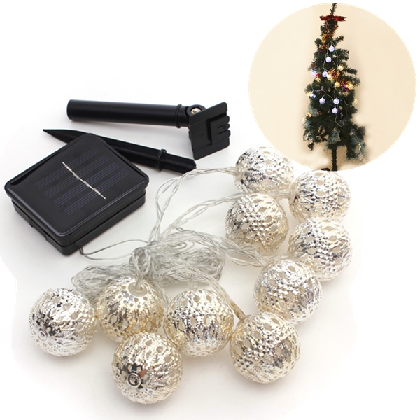 10 led 3 meter solar powered string lantern led fairy light outdoor garden party christmas decoration ball lamp