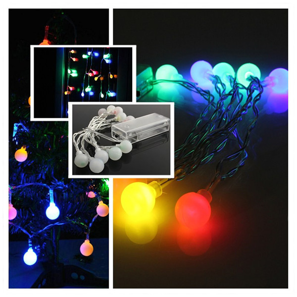 10 led ball string fairy light battery operated multicolor wedding party xmas holiday home decoration