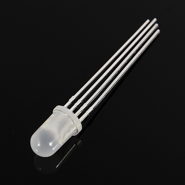 10pcs/lot 5mm 4pin rgb common anode led emitting diodes round diffused lights lamp
