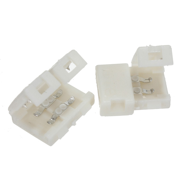 10pcs/lot 8mm 2pin connector adapter accessories pcb for 3528 led strip single color solderless