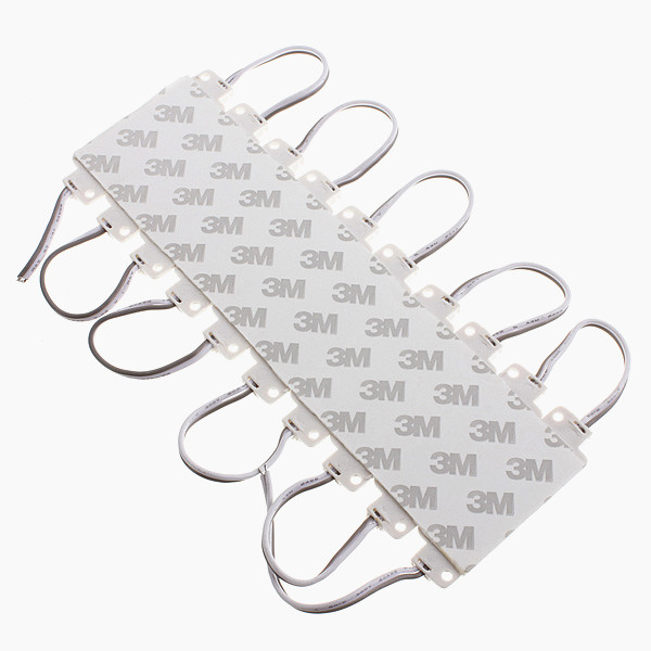 10pcs/set waterproof ip68 5050 smd 3 led module injection molding light strip lamp warm white pure white dc12v