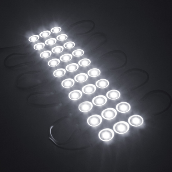 10pcs/set waterproof ip68 5050 smd 3 led module injection molding light strip lamp warm white pure white dc12v