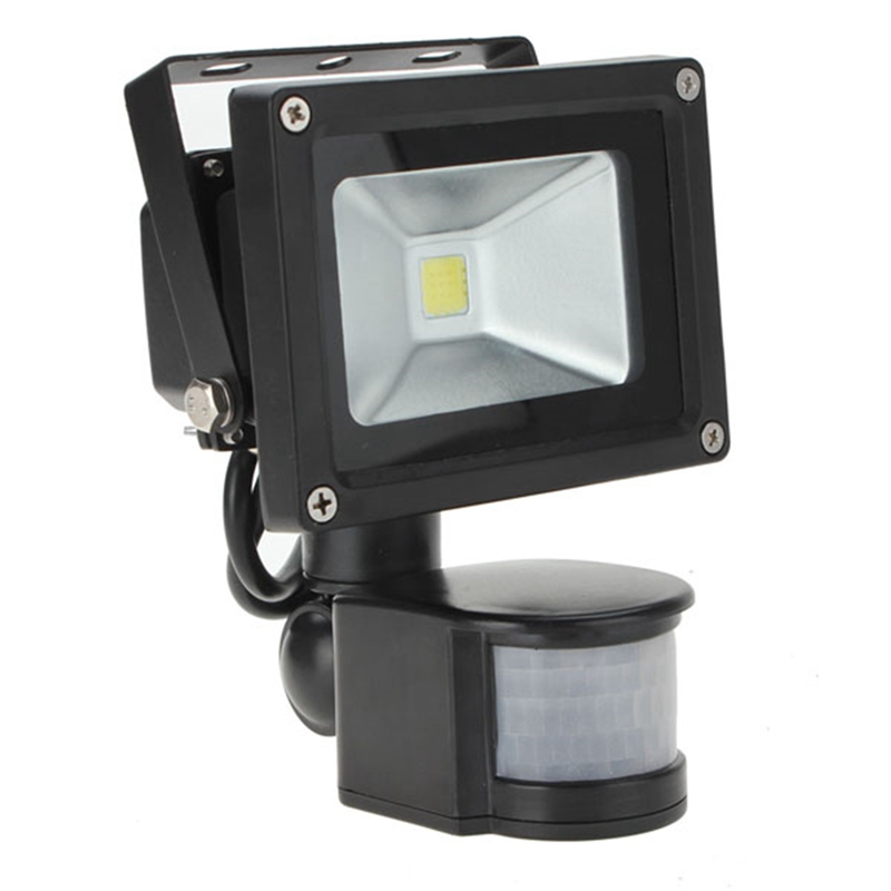 10w led pir security motion sensor outdoor waterproof floodlight spotlight light lamp white warm white 85-265v
