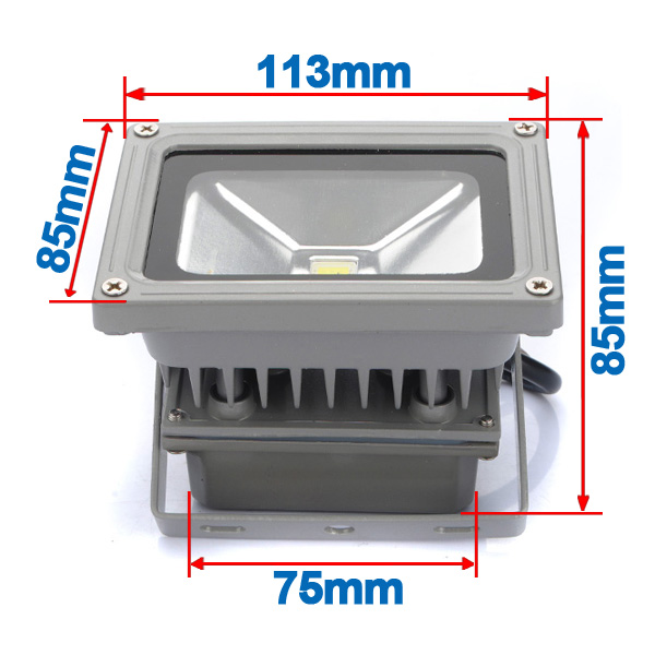 12v 10w high power led flood wash light warm white 800lm outdoor floodlight lamp bulb ip65