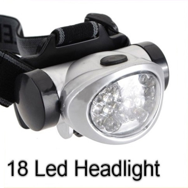 18 led 4 modes waterproof headlamp head light torch lamp hiking camping fishing flashlight
