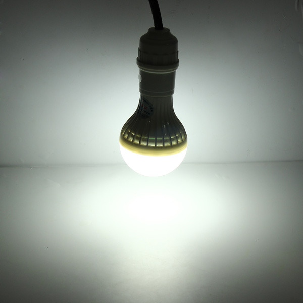 1pcs e27 5w white led light bulb microwave radar human induction corridor corridor garage 5w switch energy-saving lamp bulb