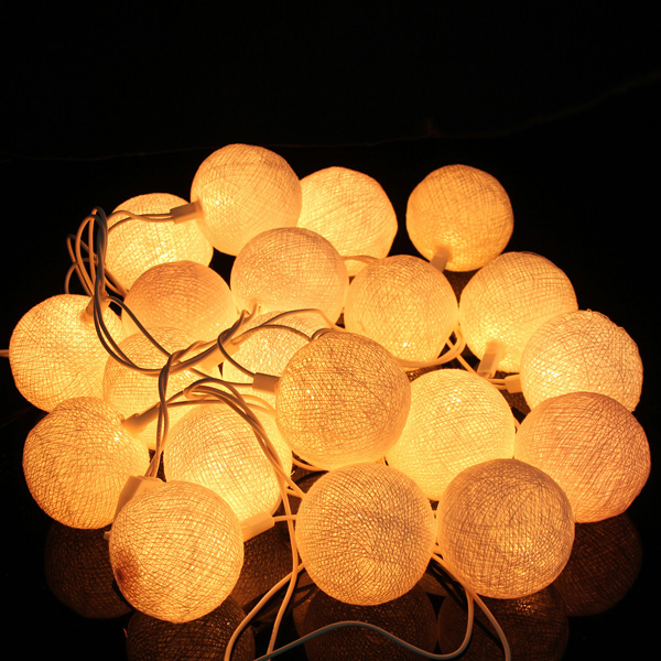 20 fabric cotton ball for 3m string fairy lights xmas wedding holiday party home decoration lamp bulb 20 fabric cotton ball for 3m string fairy lights xmas wedding holiday party home decoration lamp bulb