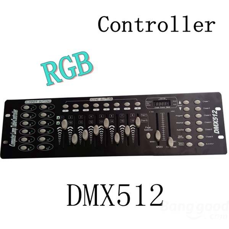 2015 new 192 dmx512 console stage lighting dj rgb controller device
