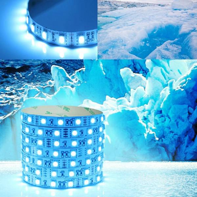 2015 new 1m smd 5050 60led non-waterproof ice blue led strip lights 12v