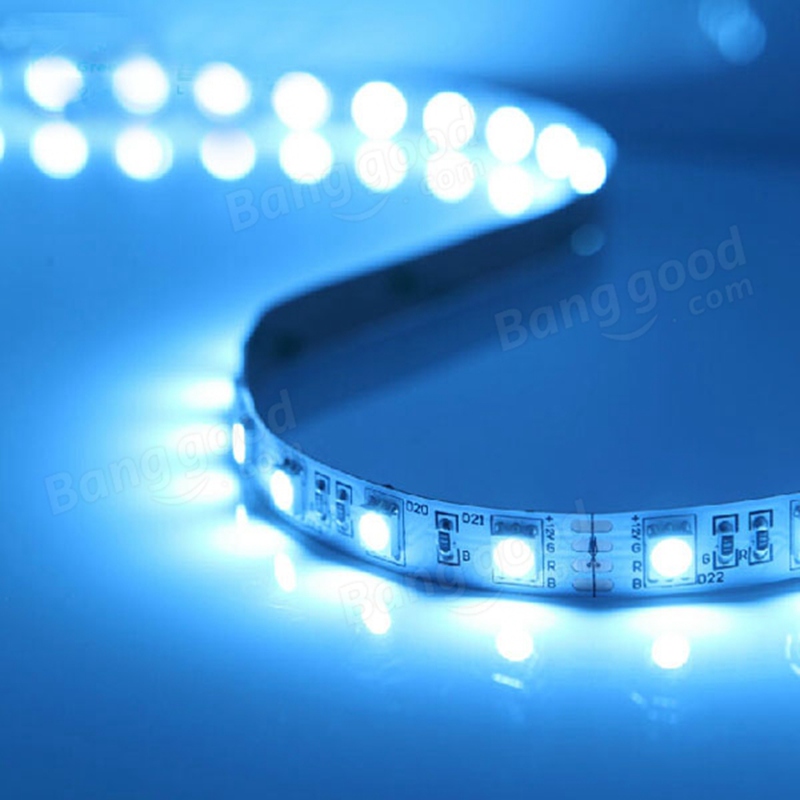 2015 new 1m smd 5050 60led non-waterproof ice blue led strip lights 12v