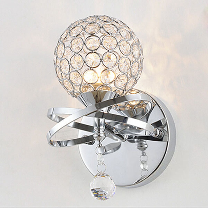 2015 new decorative crystal wall lamp mounted light for porch lighting
