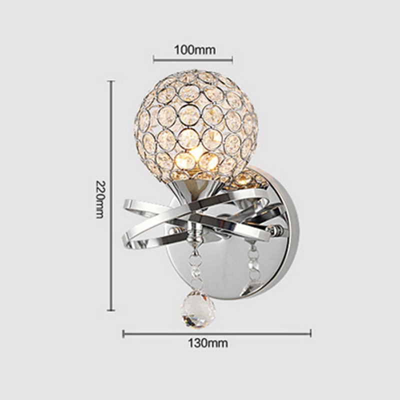 2015 new decorative crystal wall lamp mounted light for porch lighting