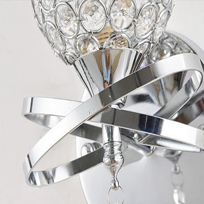 2015 new decorative crystal wall lamp mounted light for porch lighting