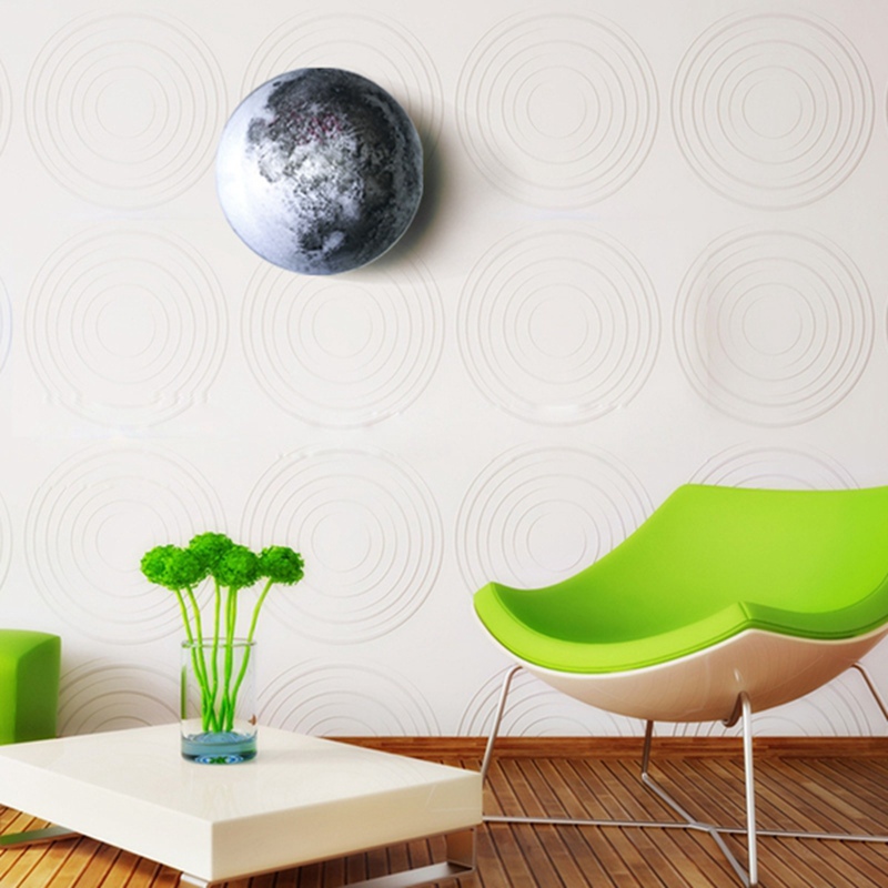 2015 new novelty led healing moon wall light night light with remote control