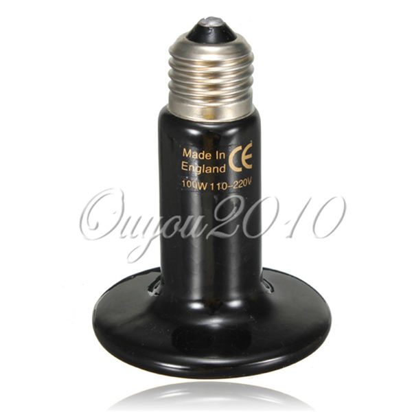 2015 newest 100w pet ceramic emitter heated appliance reptile poultry heat breeding light bulb for e27 lamp holder