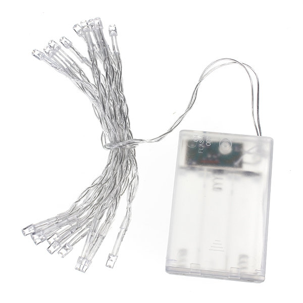 2m 20 led battery power operated fairy string light party wedding christmas flashing decoration strip