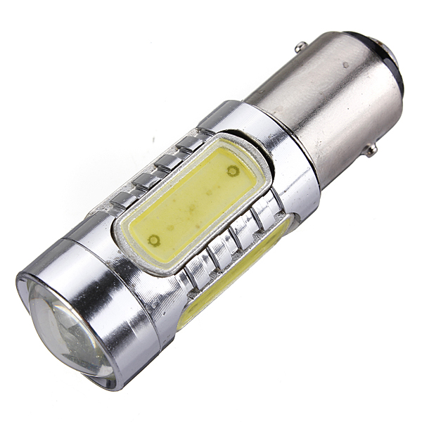 2pcs/lot red cool white 1157 bay15d 7.5w cob led car auto tail rerverse backup lights replaement lamp bulb dc12v