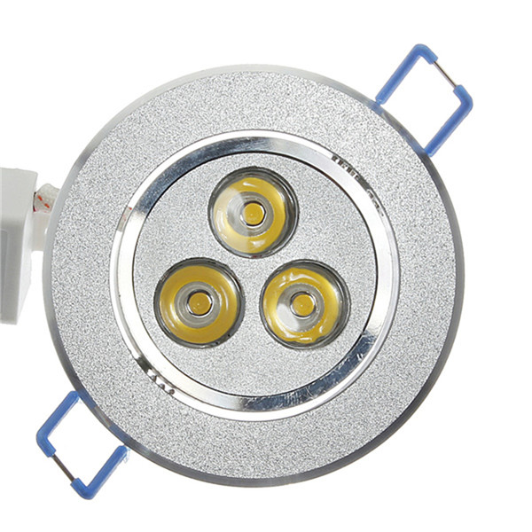 3 led ceiling spotlight recessed spot down lights lamp bulb warm white ac 85-265v with driver