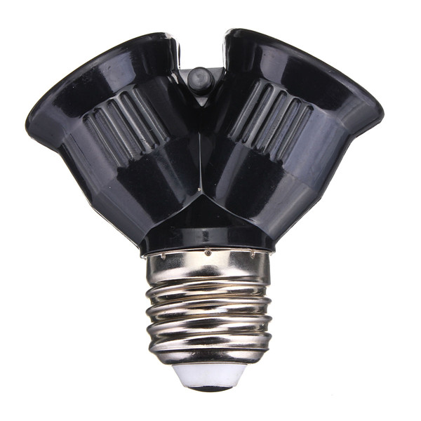 3pcs/lot e27 base light lamp bulb socket 1 to 2 splitter adapter converter 3pcs/lot e27 base light lamp bulb socket 1 to 2 splitter adapter converter