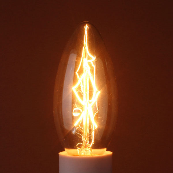40w b22 vintage antique candle chandelier light filament incandescent clear glass pendant bulb lamp 110v/220v