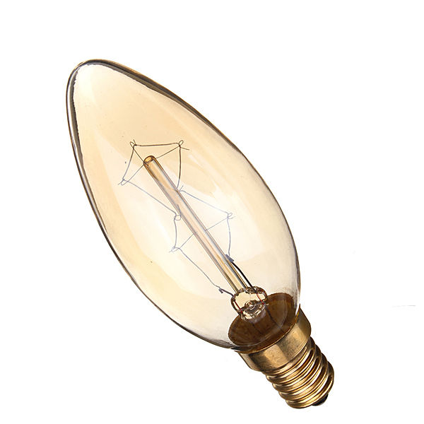 40w e14 vintage antique candle chandelier light filament incandescent clear glass pendant bulb lamp 110v/220v