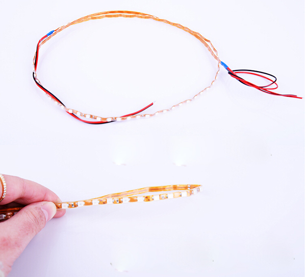 45cm colorful flexible smd 3528 led strip light for home motorcycle car for dc 12v