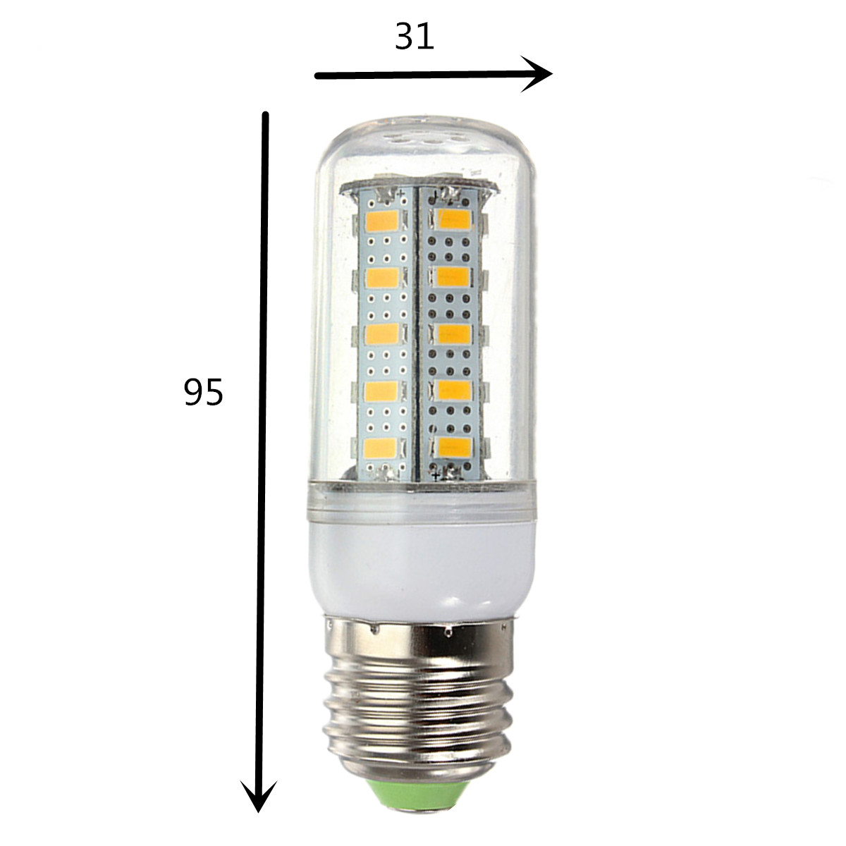 4pcs/lot e27 36 led 5730 smd energy saving warm white pure white corn light spotlight lamp bulb 220v