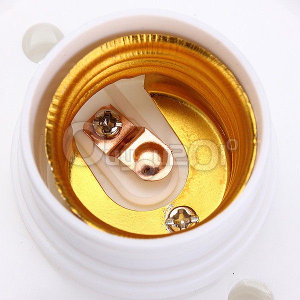 4pcs/lot e27 screw base round light bulb lamp socket holder adapter