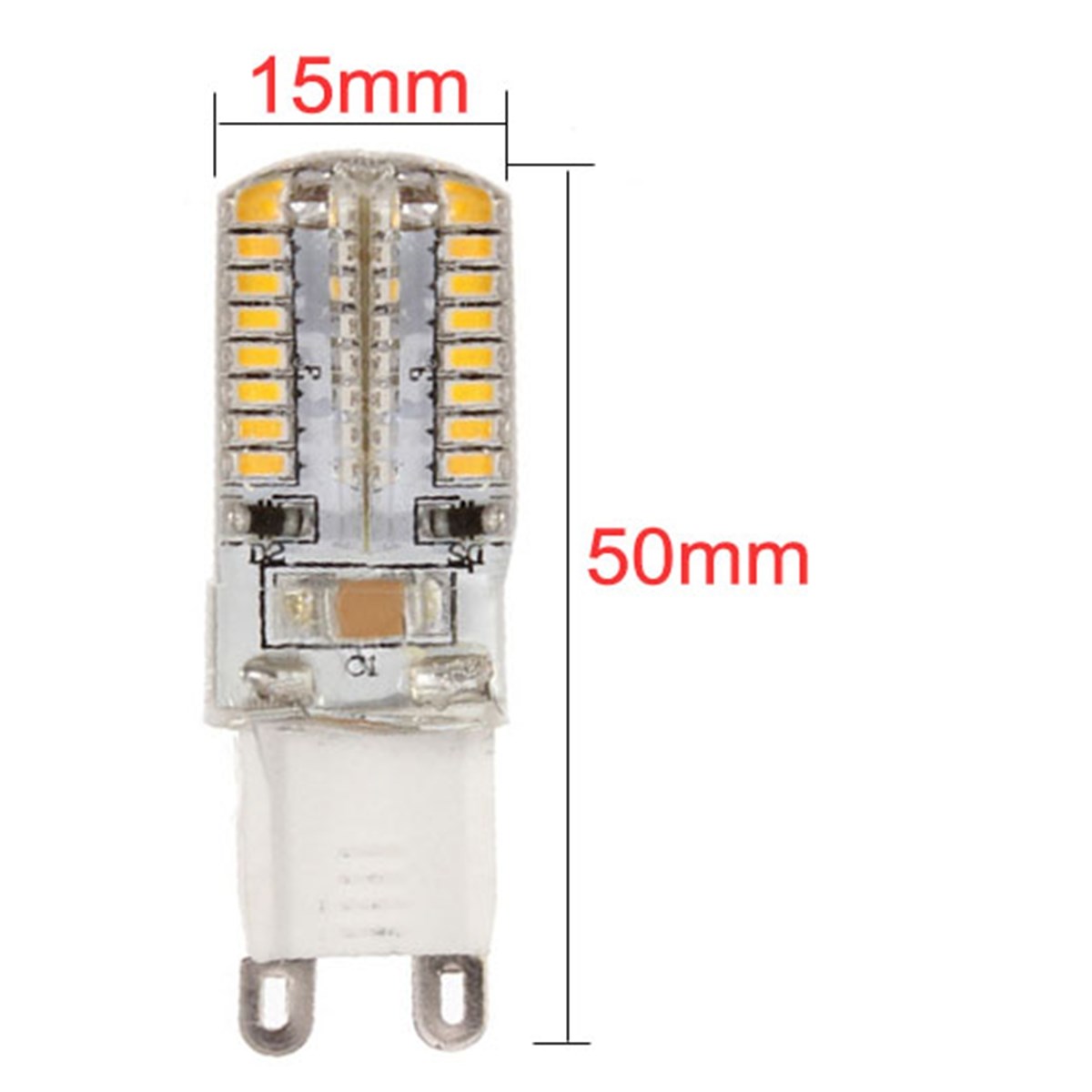 4x g9 silica gel 5w 64 led 3014 smd warm white cool white energy saving light lamp bulb 85-265v for living room