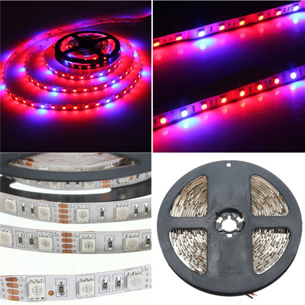 5050 grow led flexible strip tape light 4:1 4 red 1 blue aquarium greenhouse hydroponic plant growing lamp 60led/m 1m 2m 4m 5m