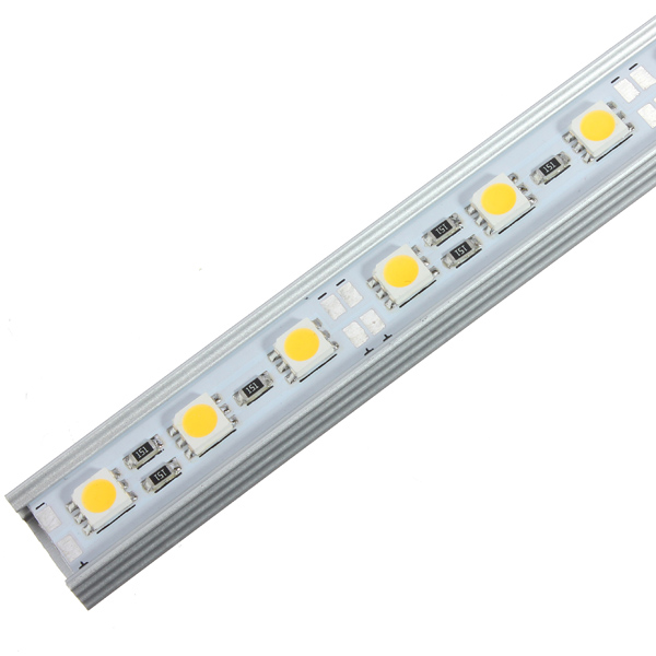50cm 5050 36 smd pure white warm white aluminium rigid hard led strip bar lights with aluminum alloy shell dc12v