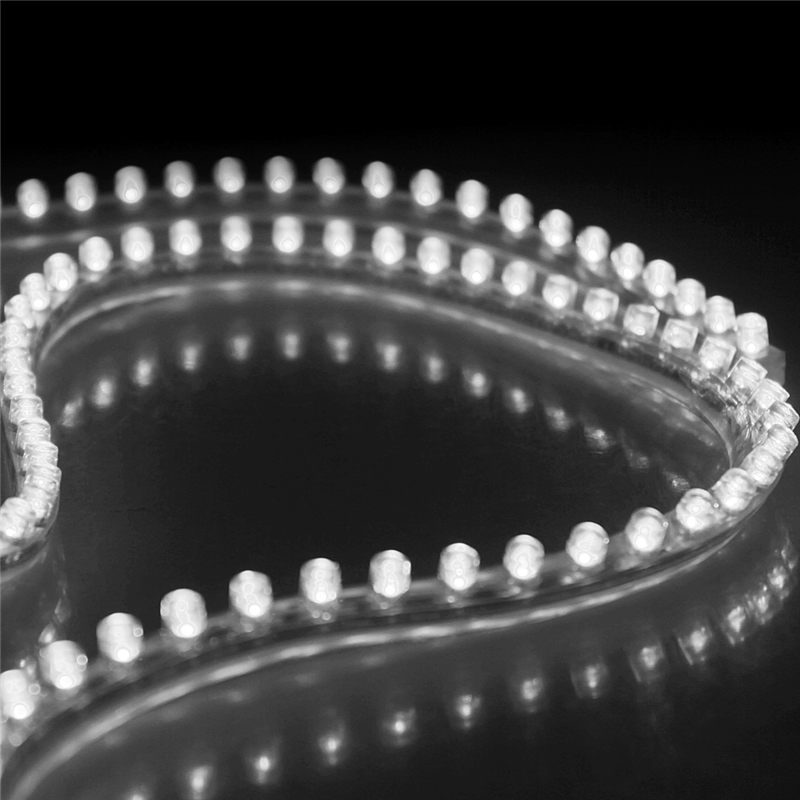 5colors 120 led 120cm strip aquarium fish tank car light lamp submersible waterproof with dc12v power adapter