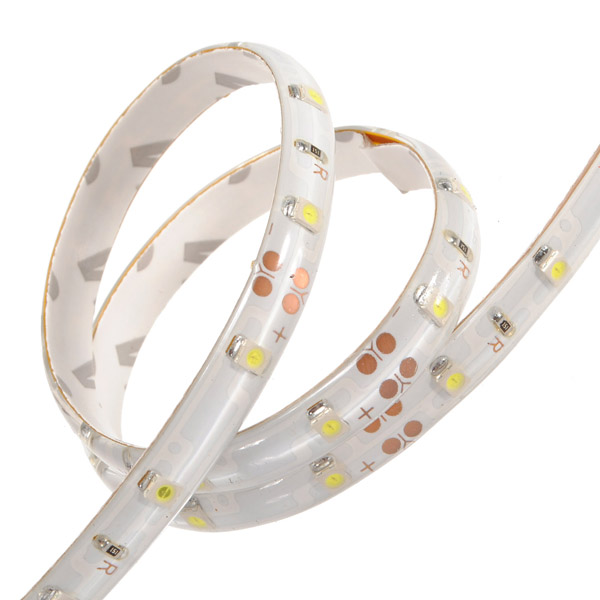 5m 300 led 3528 smd pure white 60led/m waterproof flexible strip lights dc12v