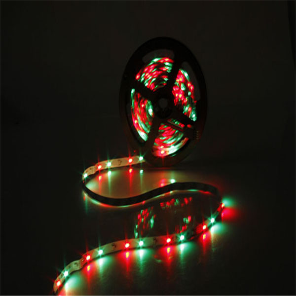 5m 300 led 5050 rgb smd 60led/m non waterproof flexible strip light tape dc12v with 44keys remote controller